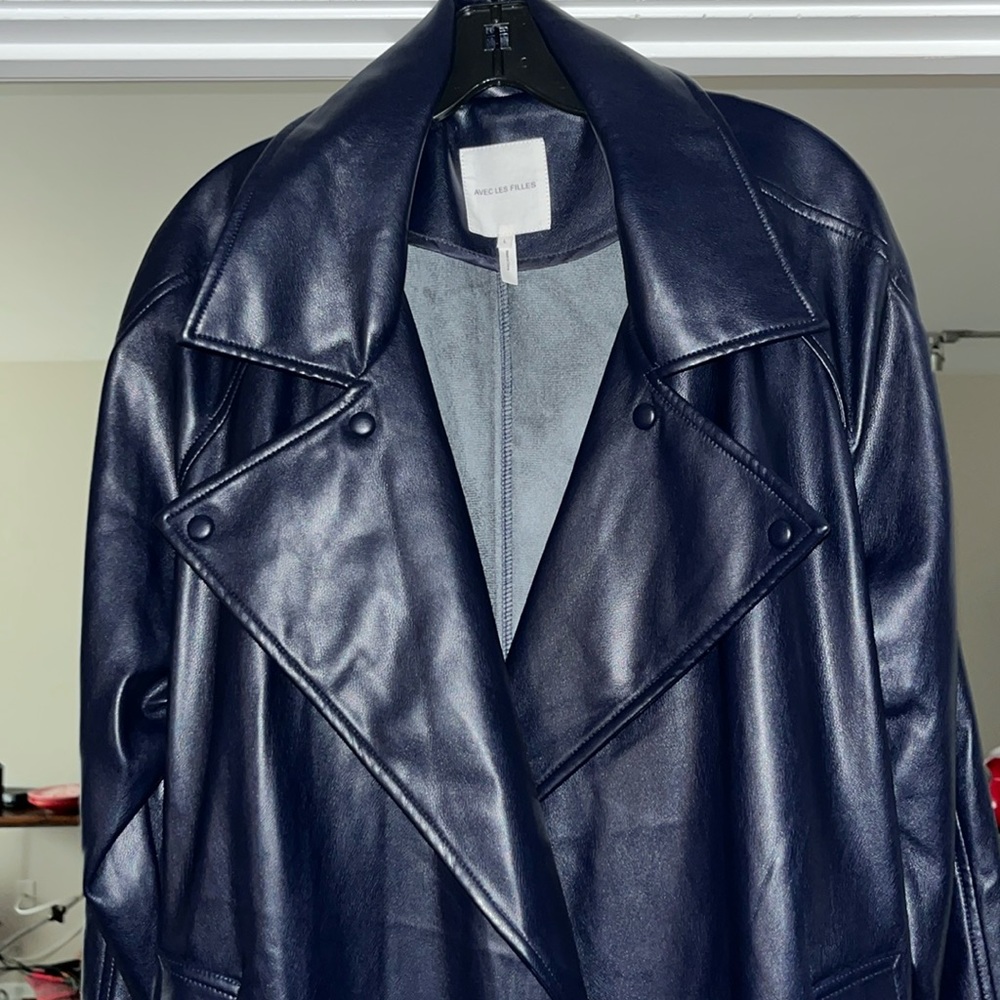 COPY - Avec Les Filles Faux Leather Coat